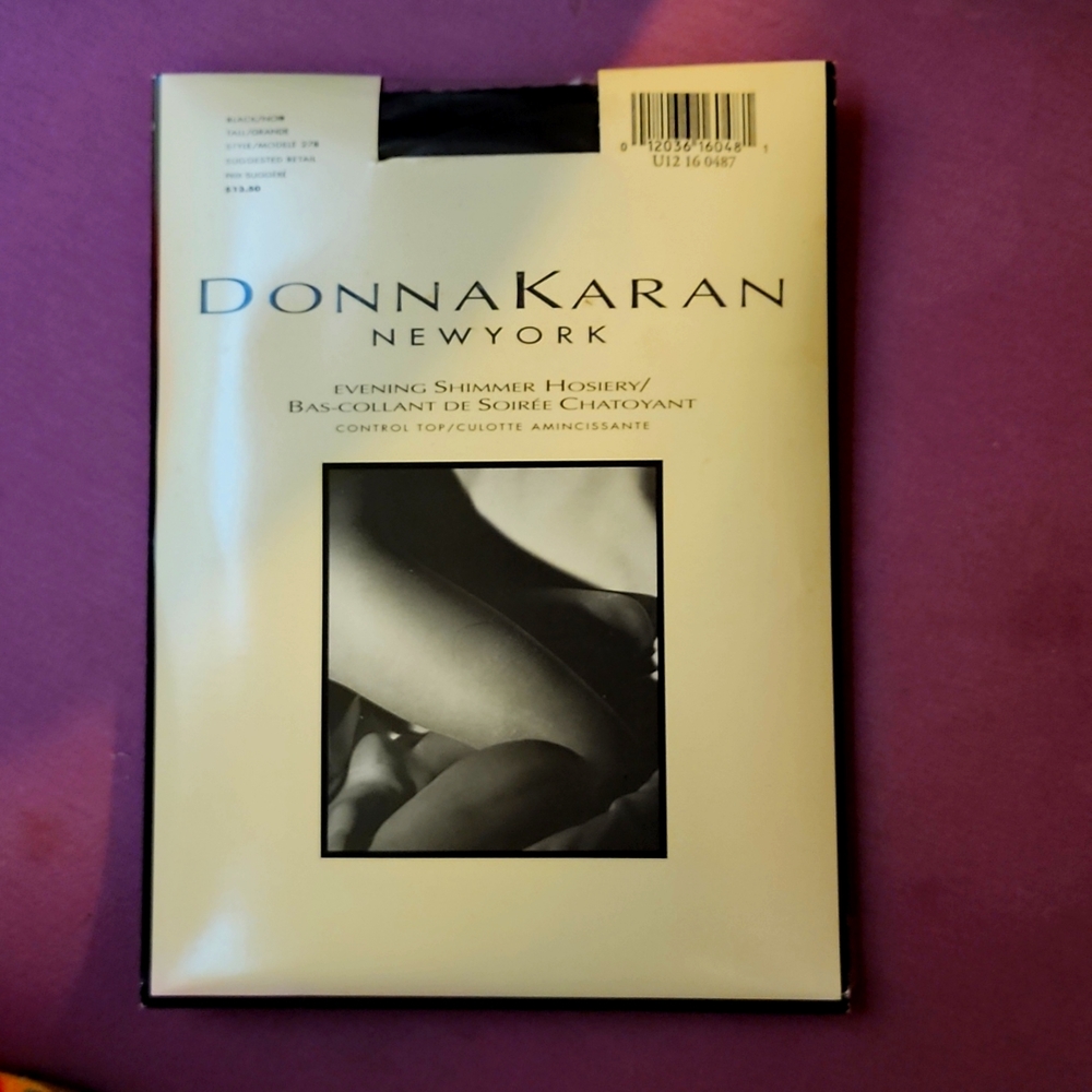 Donna Karan Evening Shimmer Hosiery, Black, Control Top